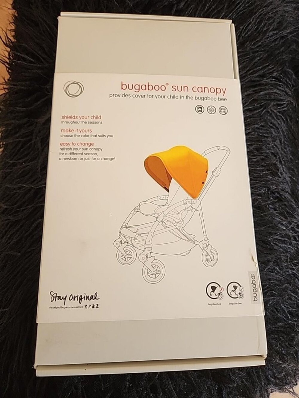 Bugaboo Bee Original Sun Canopy – Brown/Taupe